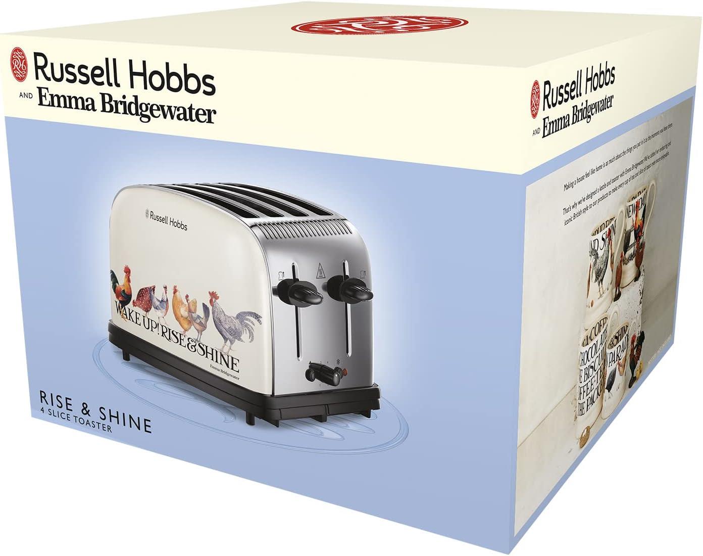 Russell Hobbs Emma Bridgewater Rise and Shine 4 Slice Toaster