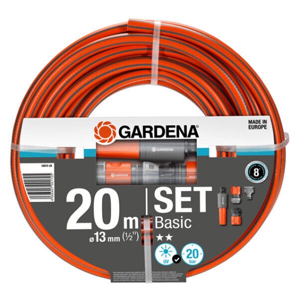 GARDENA 20m Basic Hose Set