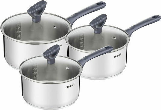 Tefal Primary Stainless Steel 3 Piece Pan Set