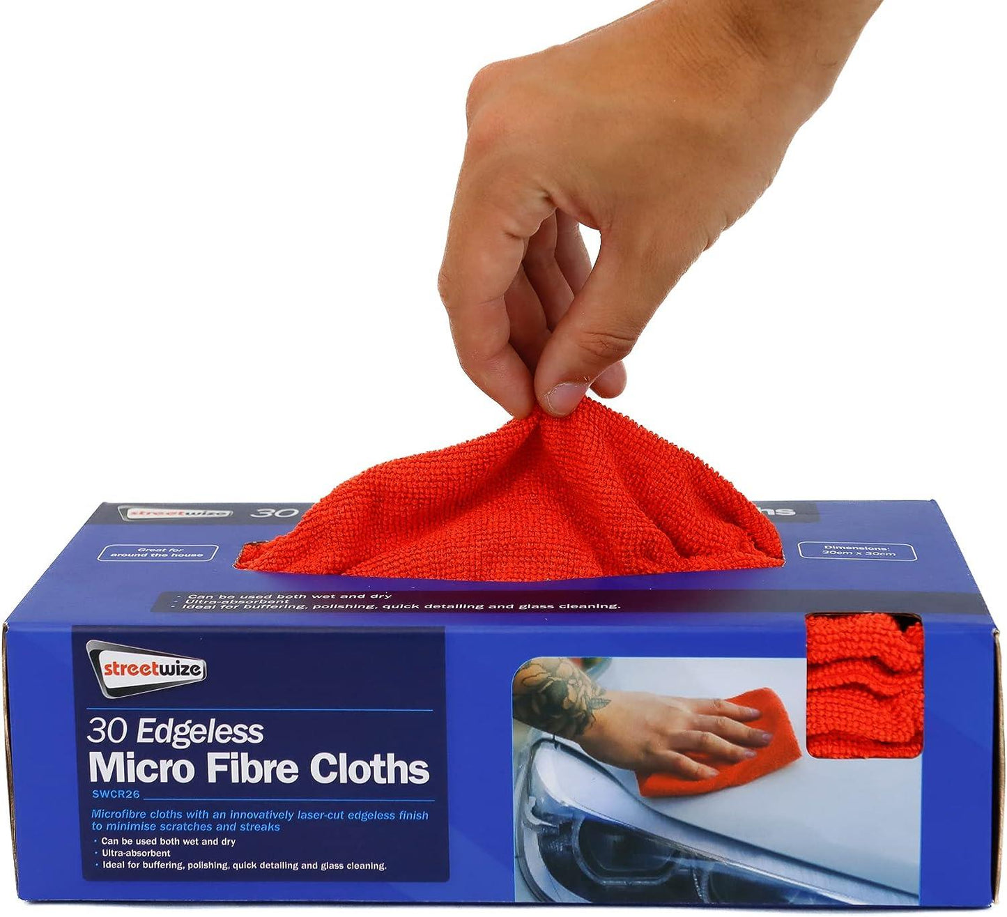 Streetwize 30 Pack Multi-Purpose Microfibre Cloths