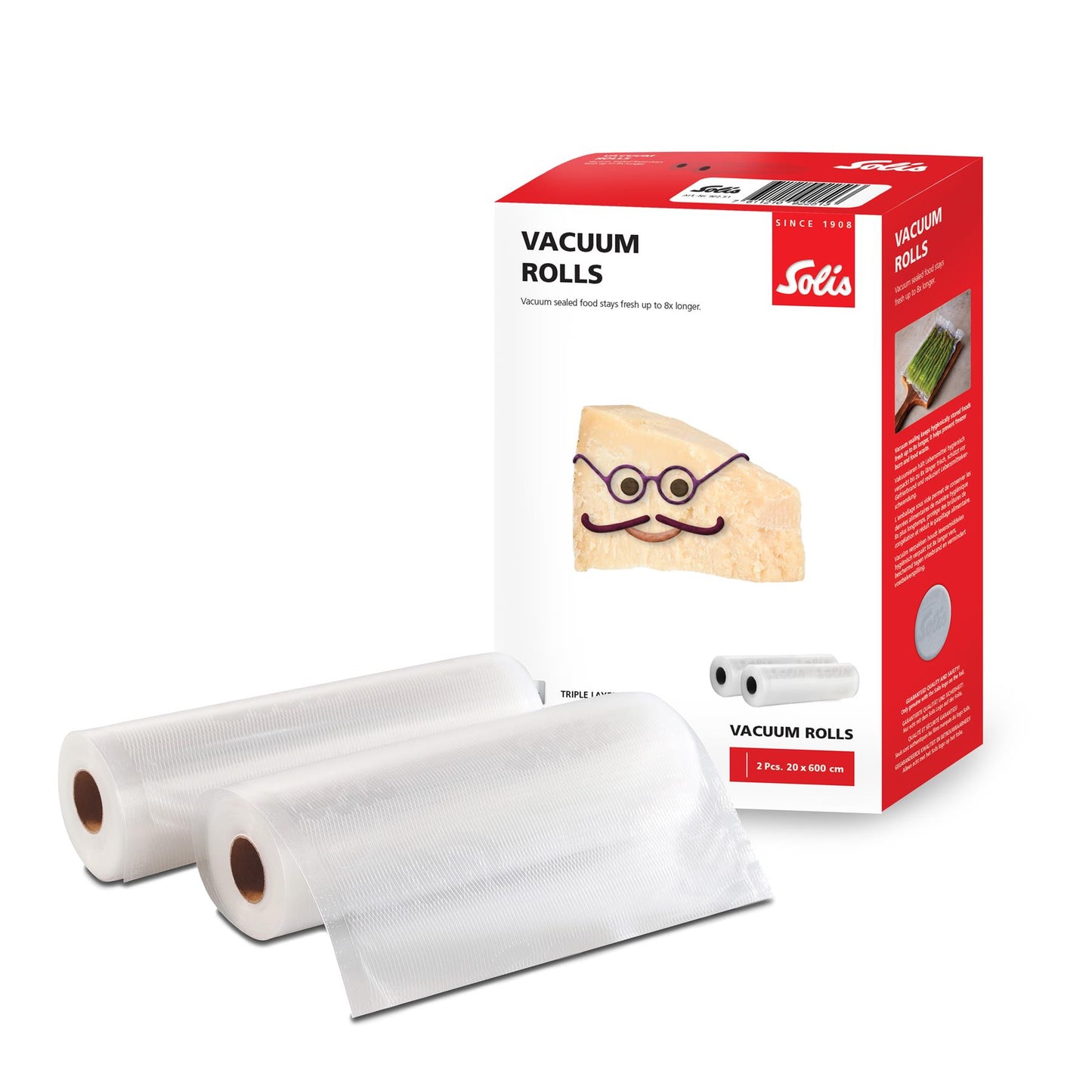 Solis Vacuum Foil Rolls 20x600cm (2PCS)