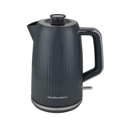 Hamilton Beach Miami Kettle & Toaster Set Charcoal Grey