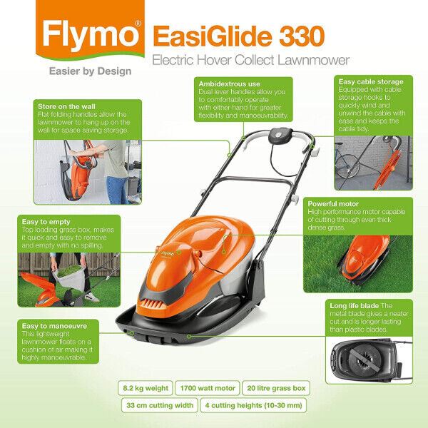 Flymo EasiGlide 330 Hover Collect Lawn Mower