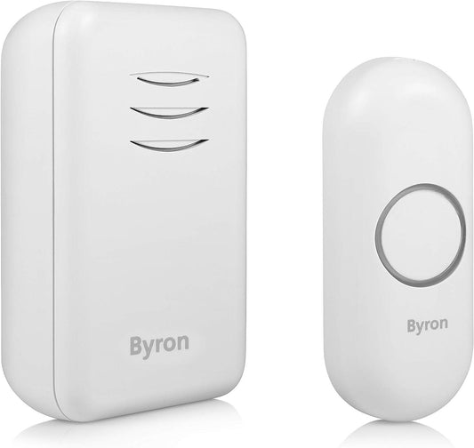 Byron Wireless Portable Push Doorbell Set
