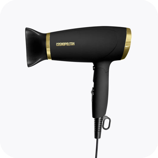 Cosmopolitan Hairdryer for Travel & Home with Foldable Handle
