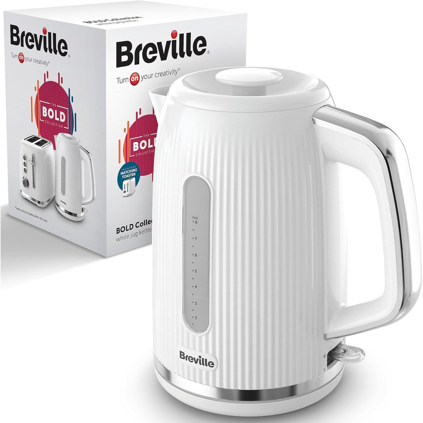 Breville Bold White Breakfast Bundle