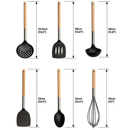 MasterChef 6 Piece Natural Wood Utensil Set