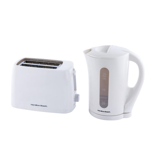 Hamilton Beach Essential Kettle & Toaster Set White