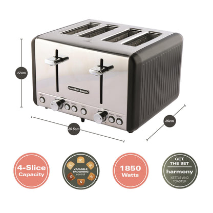 Hamilton Beach Harmony Kettle & Toaster Set - Espresso