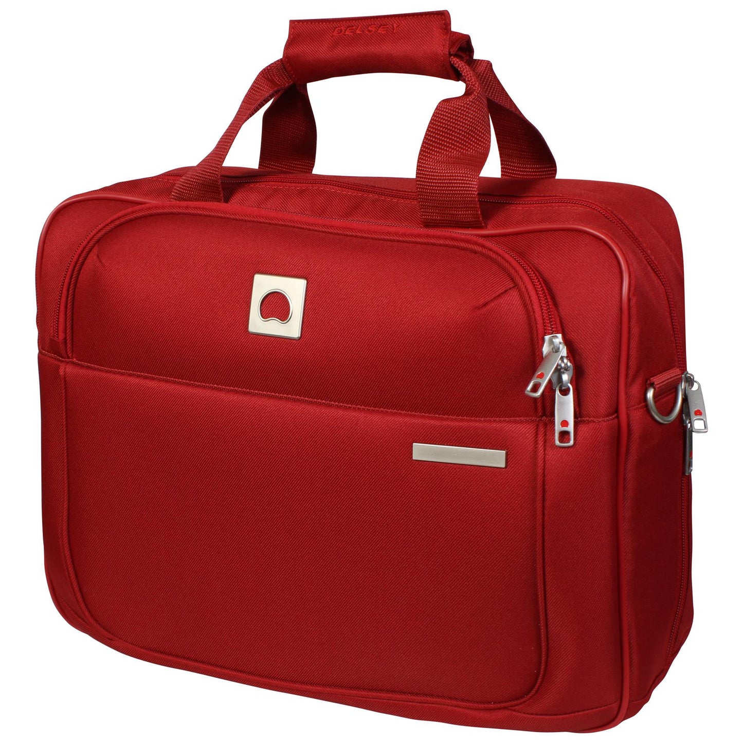 Delsey Tote Red Reporter Laptop Bag