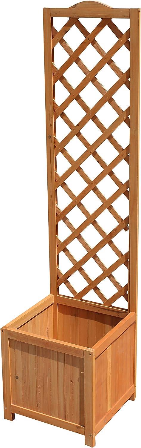 Kingfisher Square Planter Climber with Thin Back Trellis