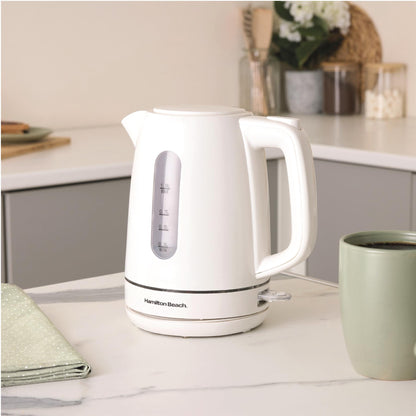 Hamilton Beach Compact 1L Kettle White