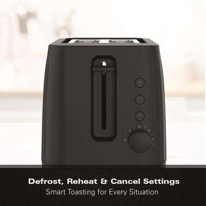 Hamilton Beach Stealth 2 Slice Textured Toaster Matte Black