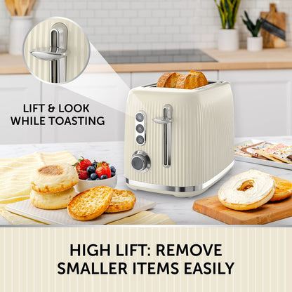 Breville Bold Vanilla Cream 2 Slice Toaster