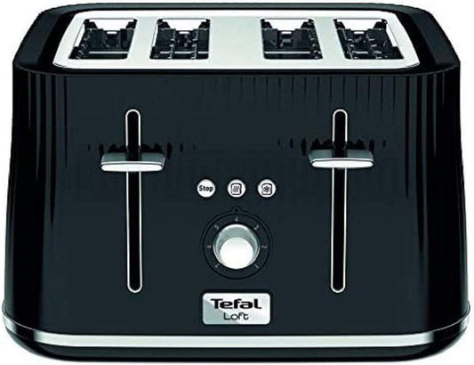 Tefal Black 4 Slot Loft Toaster