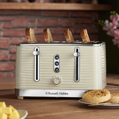 Russell Hobbs Cream Inspire 4 Slice Toaster