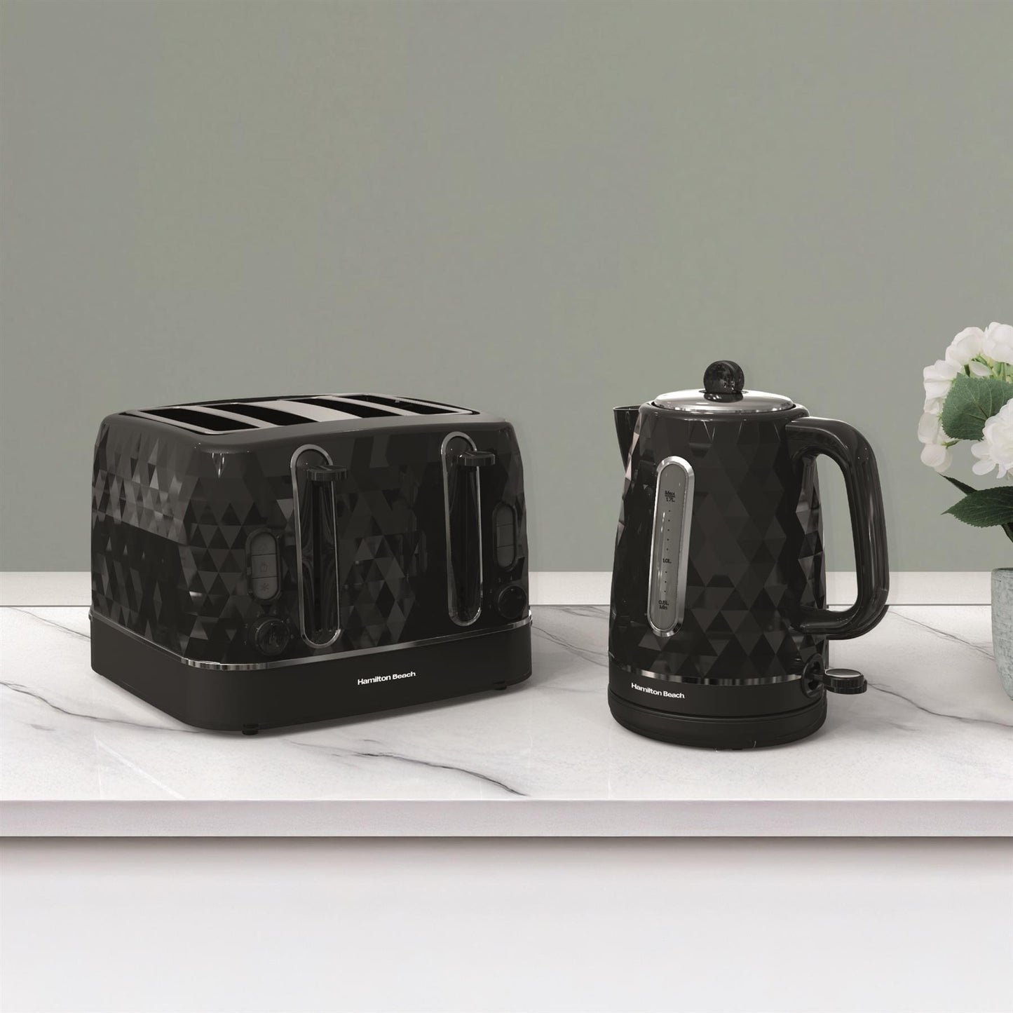 Hamilton Beach Diamond 4 Slice Toaster Black