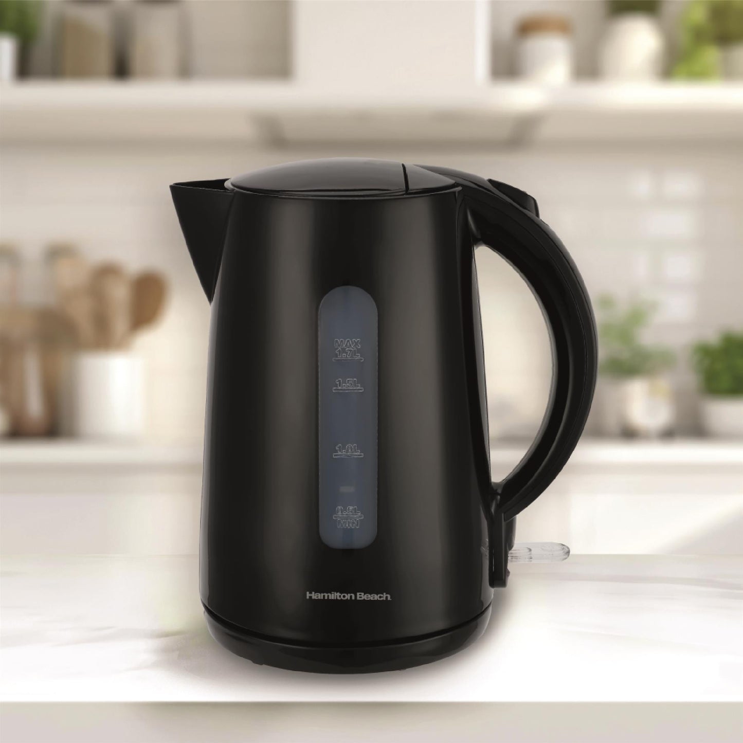 Hamilton Beach Essentials 1.7L Rapid Boil Kettle Black