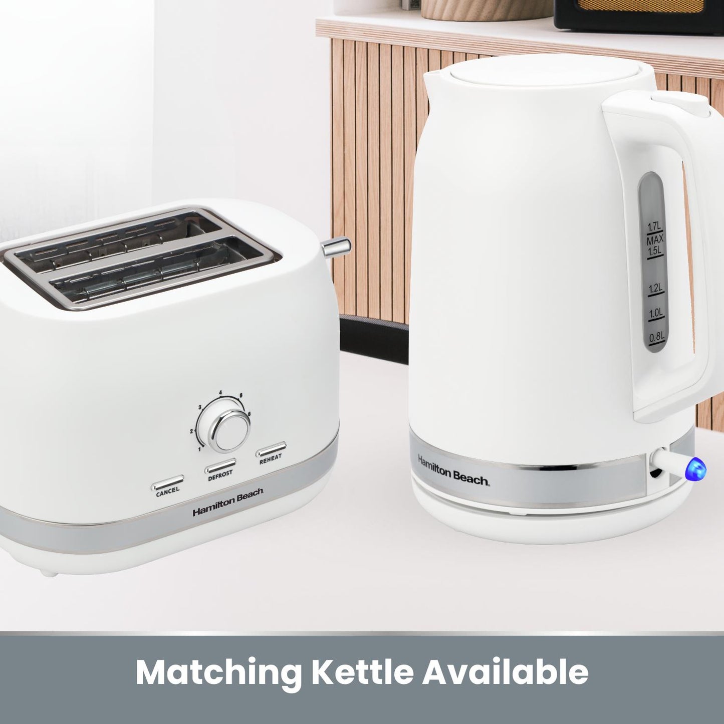 Hamilton Beach Ella 2 Slice Matte White Toaster