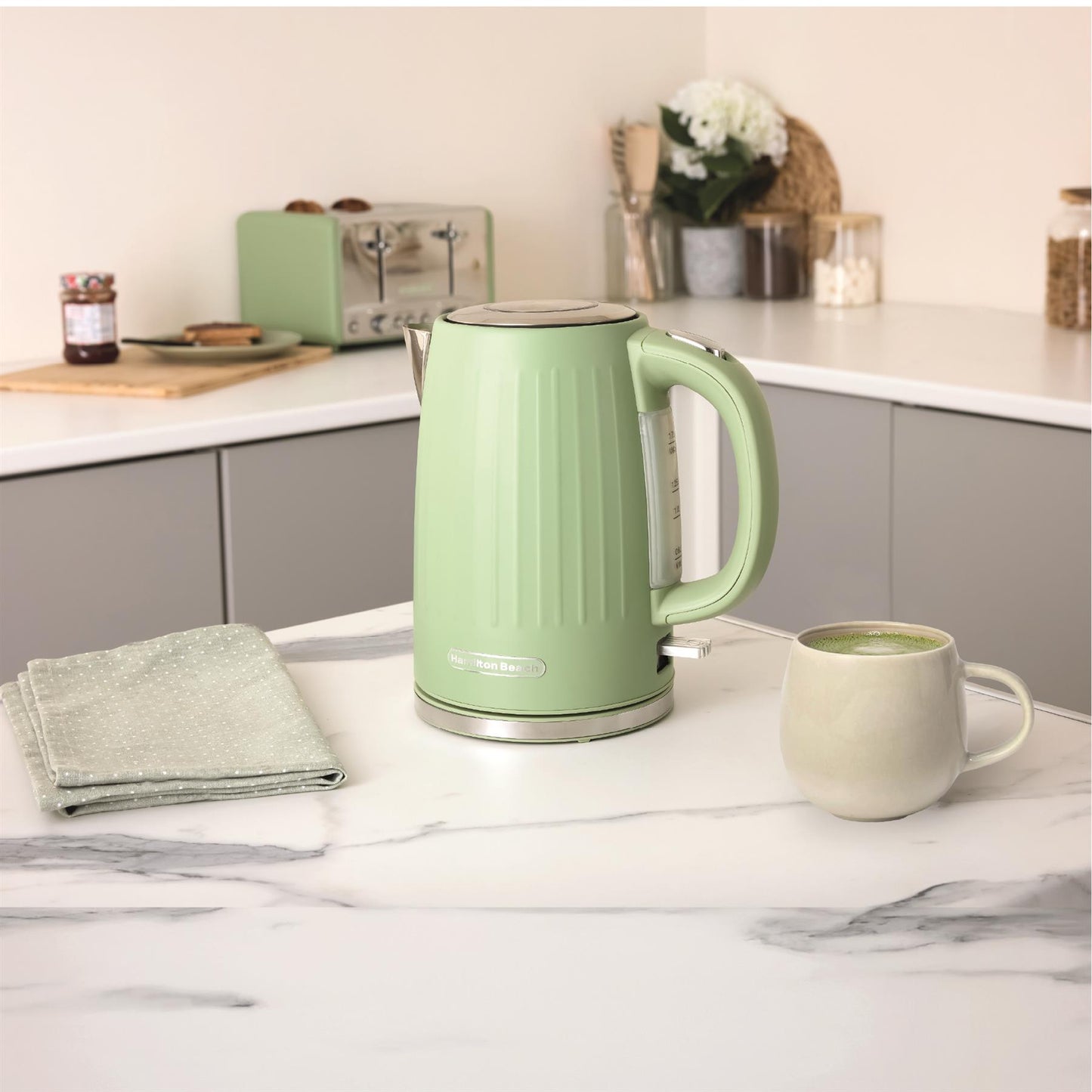 Hamilton Beach Harmony Kettle & Toaster Set - Matcha