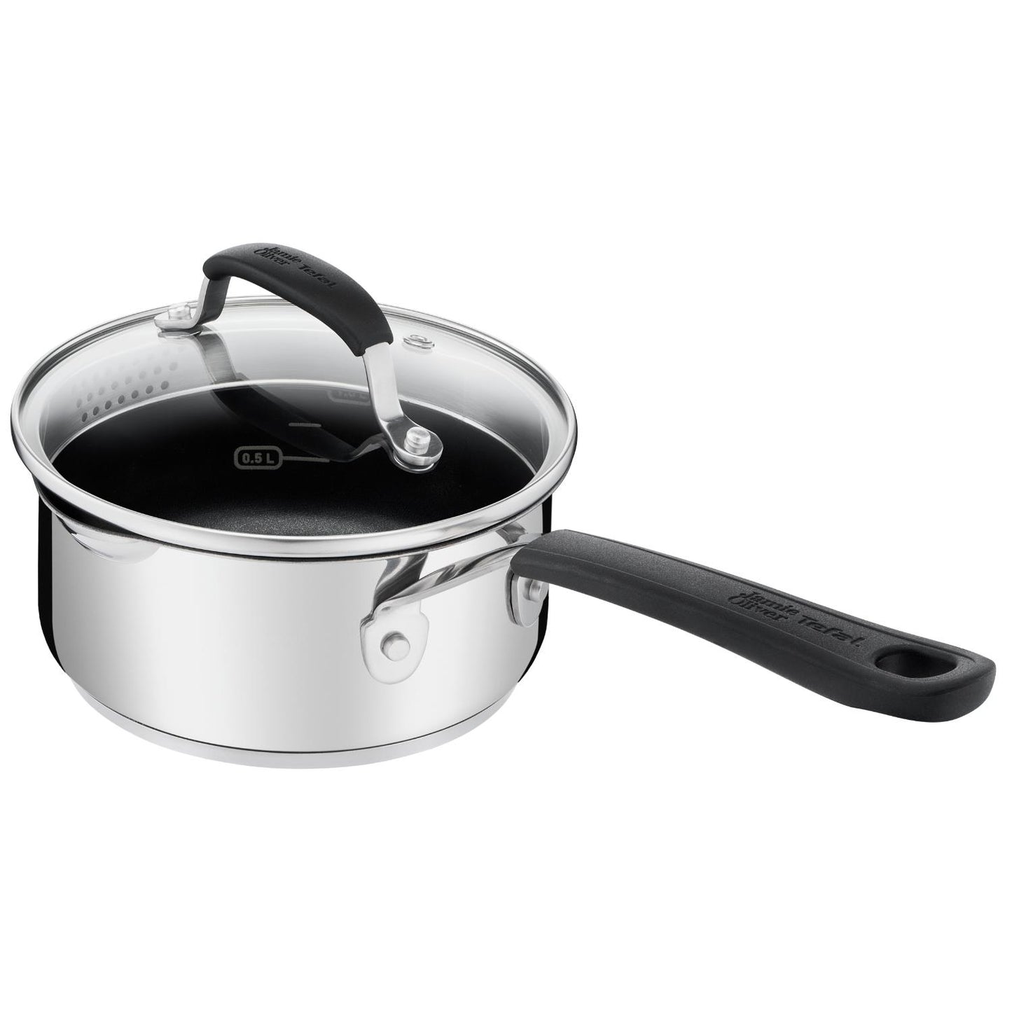 Tefal Jamie Oliver Quick and Easy Stainless Steel 16cm Saucepan