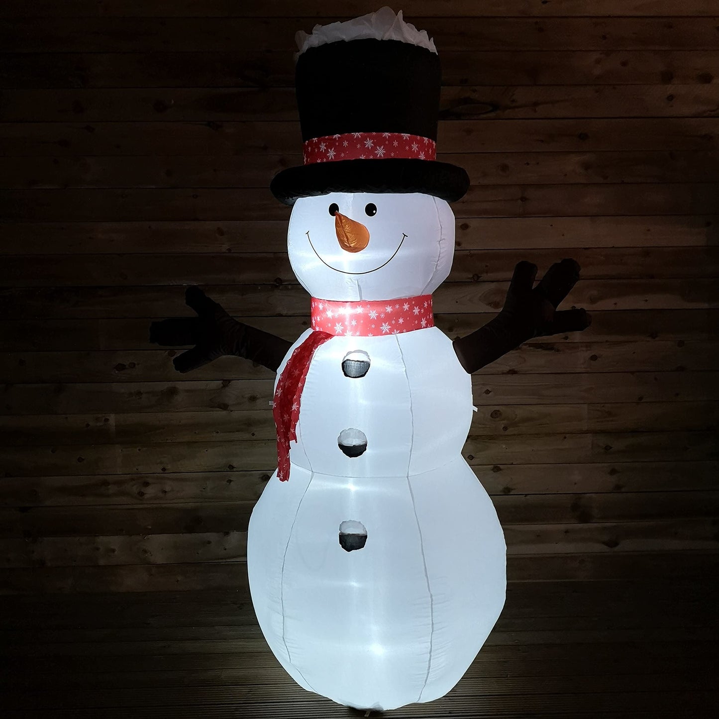 SnowTime 245cm Inflatable Light Up Snowman