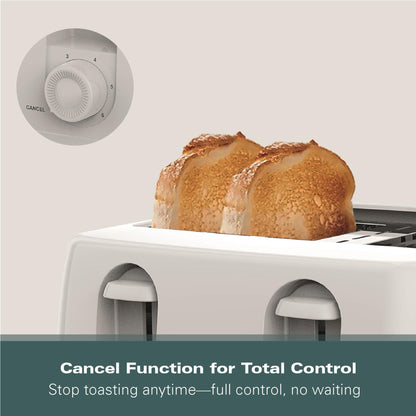 Hamilton Beach Essentials 4 Slice Toaster White