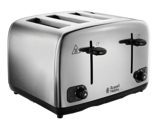 Russell Hobbs Adventure Brushed & Polished 4 Slice Toaster