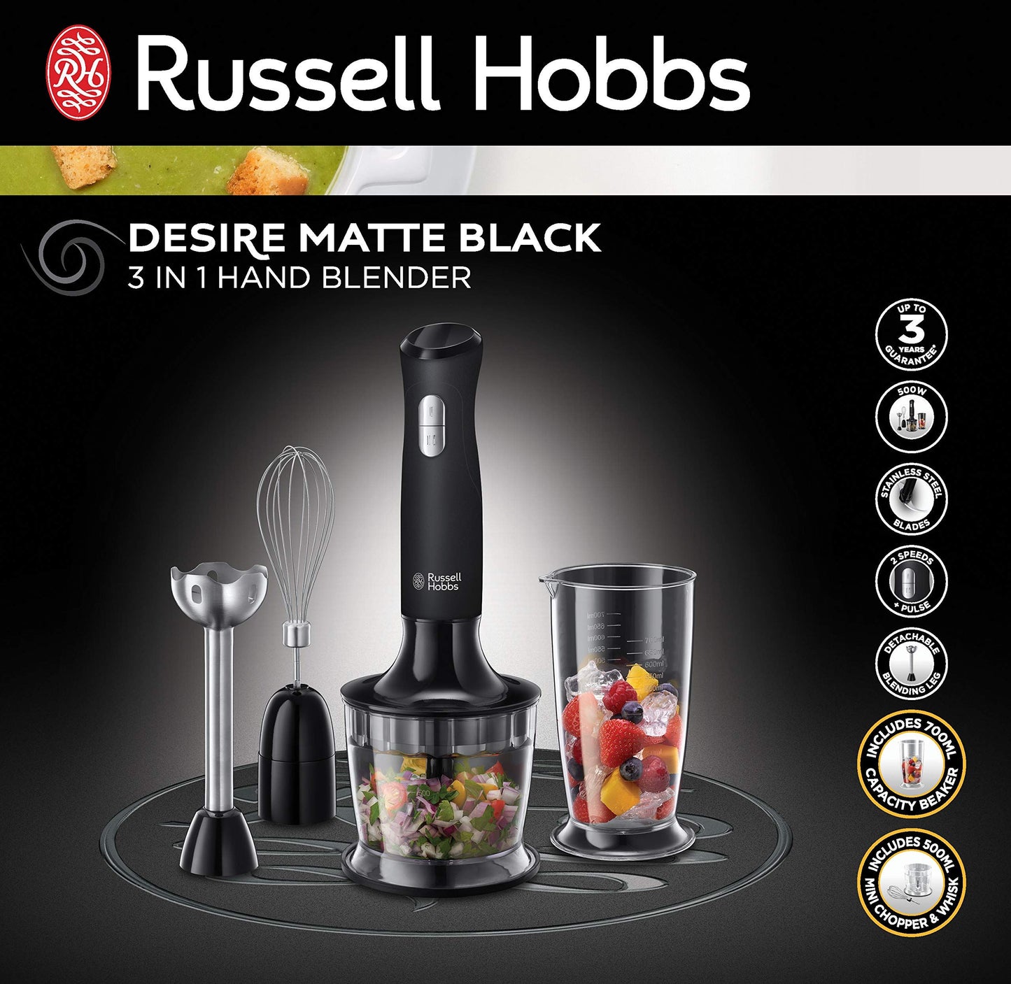 Russell Hobbs Desire 3 in 1 Hand Blender