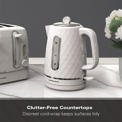 Hamilton Beach Diamond 1.7L Kettle White