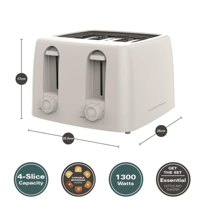 Hamilton Beach Essentials 4 Slice Toaster White