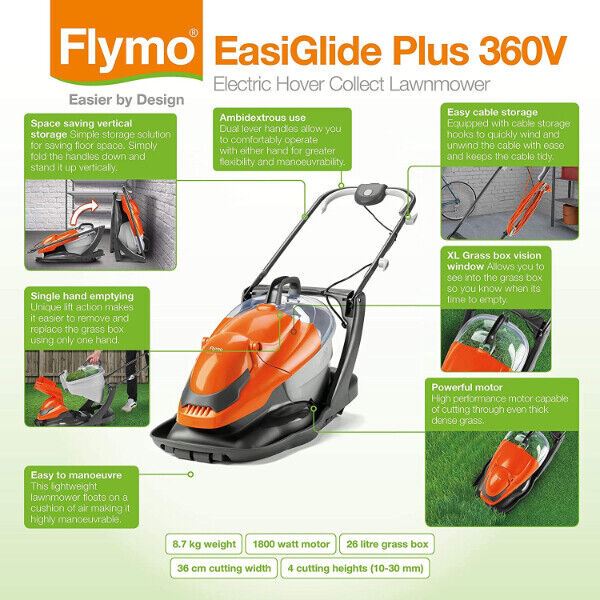 Flymo EasiGlide Plus Hover Collect Lawnmower