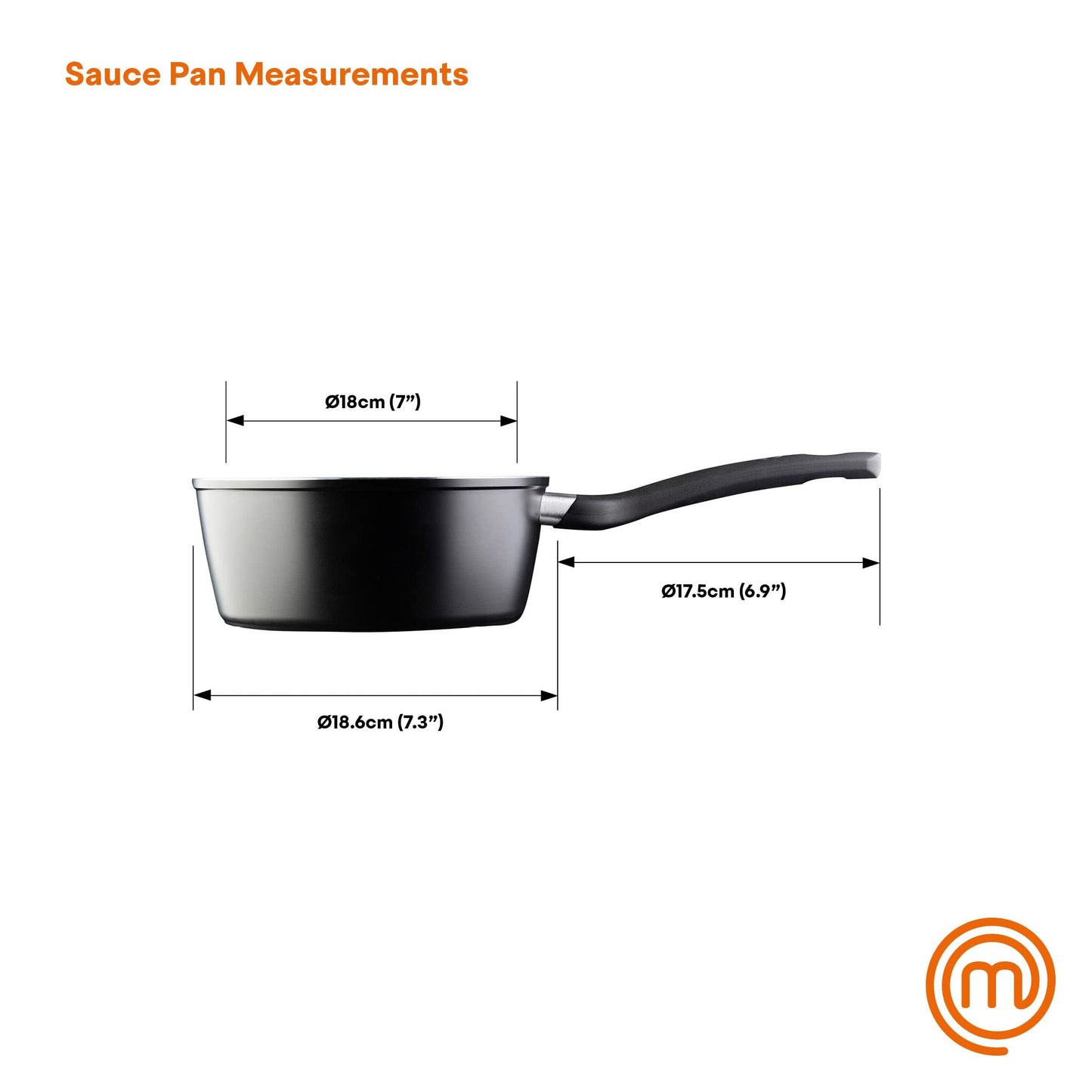 MasterChef 18cm Non Stick Saucepan