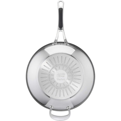 Tefal Jamie Oliver Cooks Classics Stainless Steel 30cm Wok Pan