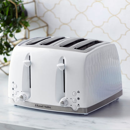 Russell Hobbs Contemporary Honeycomb Design 4 Slice Toaster