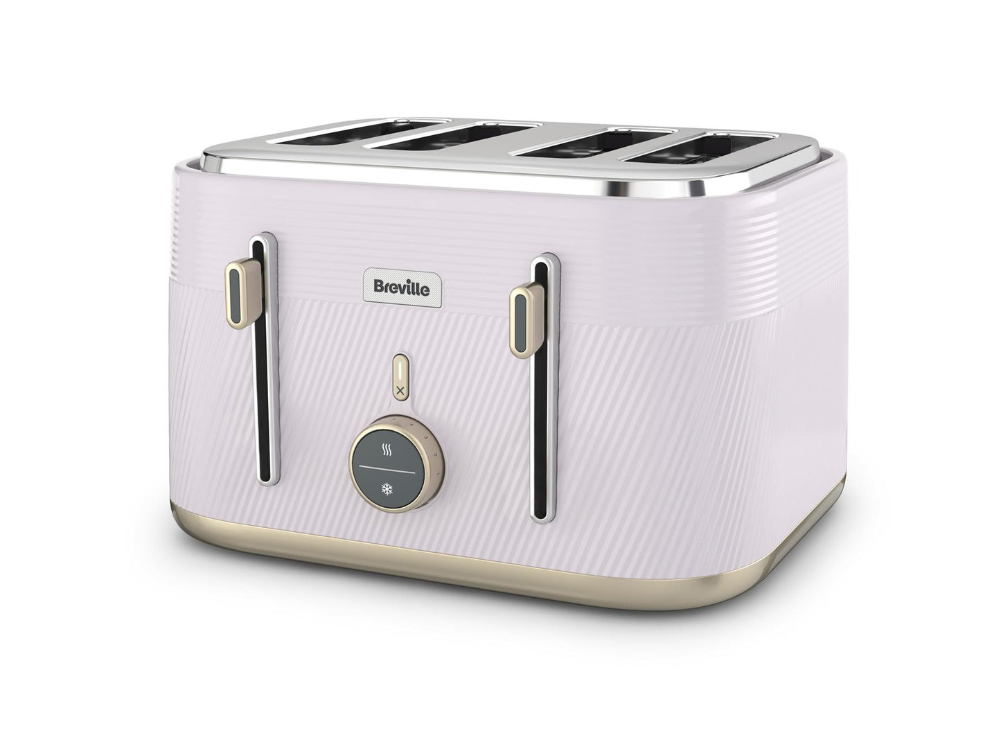 Breville Obliq Lilac & Gold 4 Slice Toaster