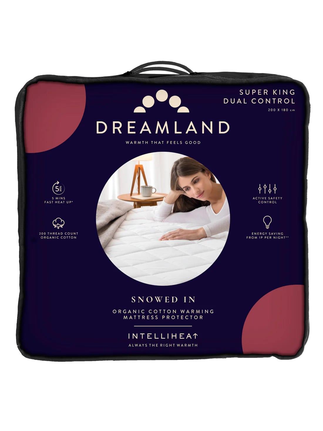 Dreamland Super King Dual Control Organic Warming Mattress Protector