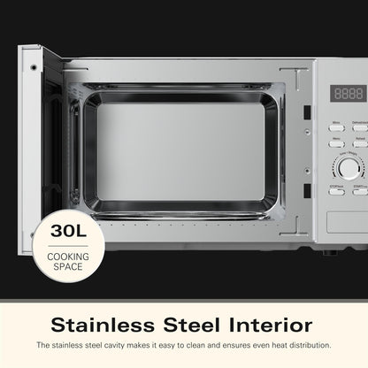 Hamilton Beach 30L Silver Family Microwave