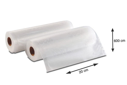 Solis Vacuum Foil Rolls 20x600cm (2PCS)