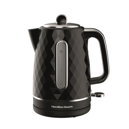 Hamilton Beach Diamond Kettle & Toaster Set Black