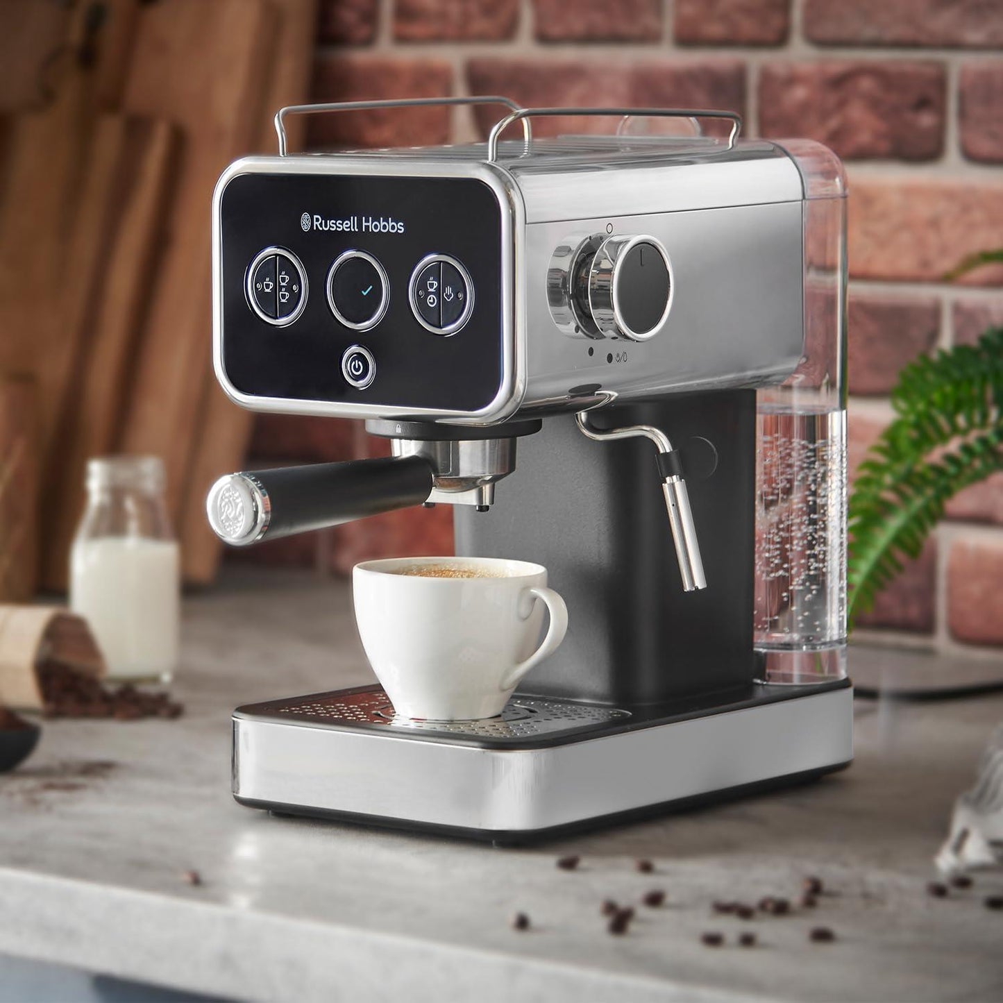 Russell Hobbs Distinctions Black Espresso Coffee Machine