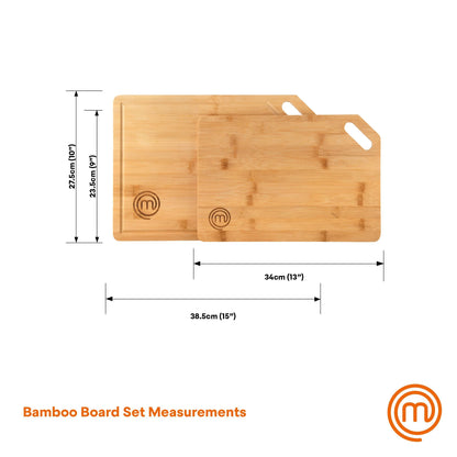 MasterChef Set of 2 Bamboo Chopping Board