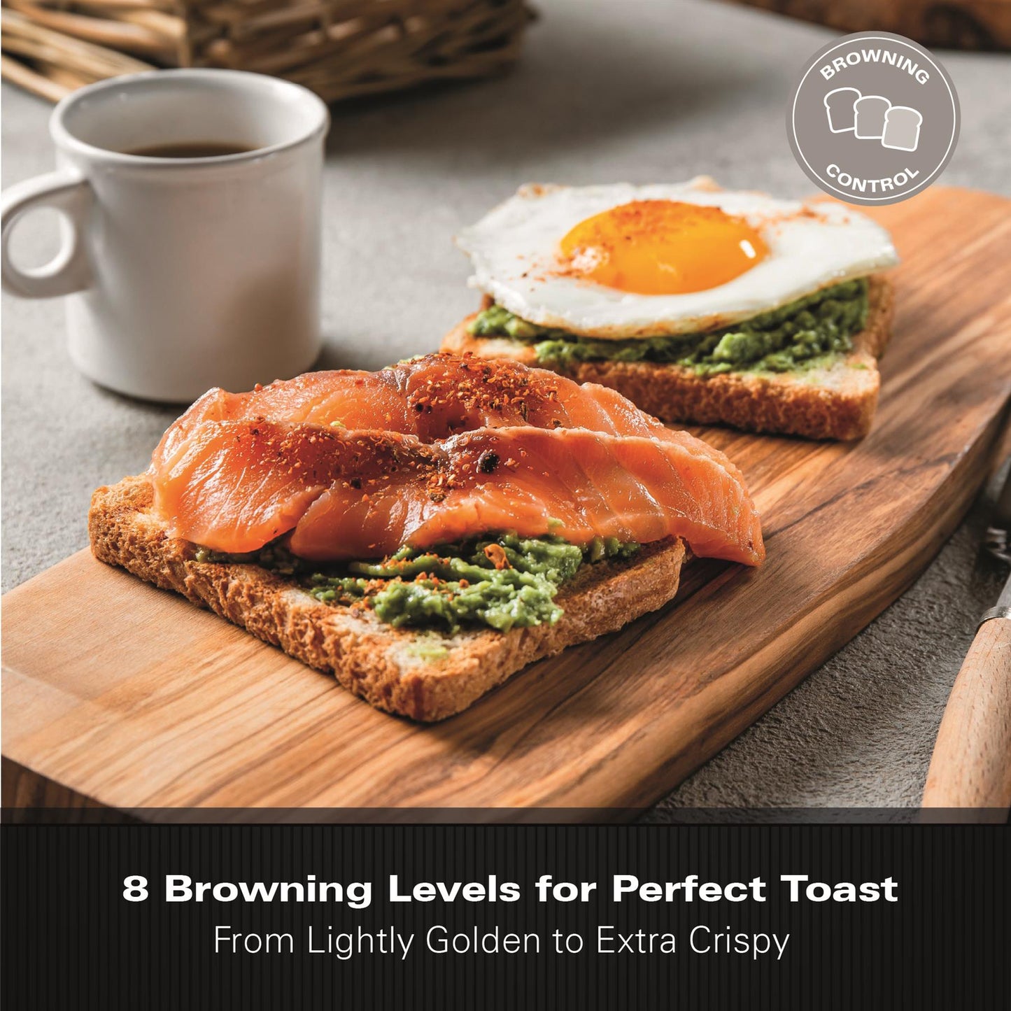 Hamilton Beach Stealth 2 Slice Textured Toaster Matte Black