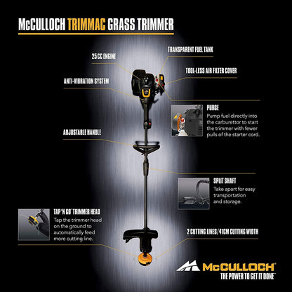 McCulloch TrimMac Petrol Powered Trimmer