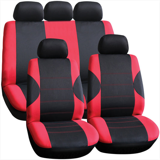 Streetwize Black/Red Arkansas Seat Cover Set