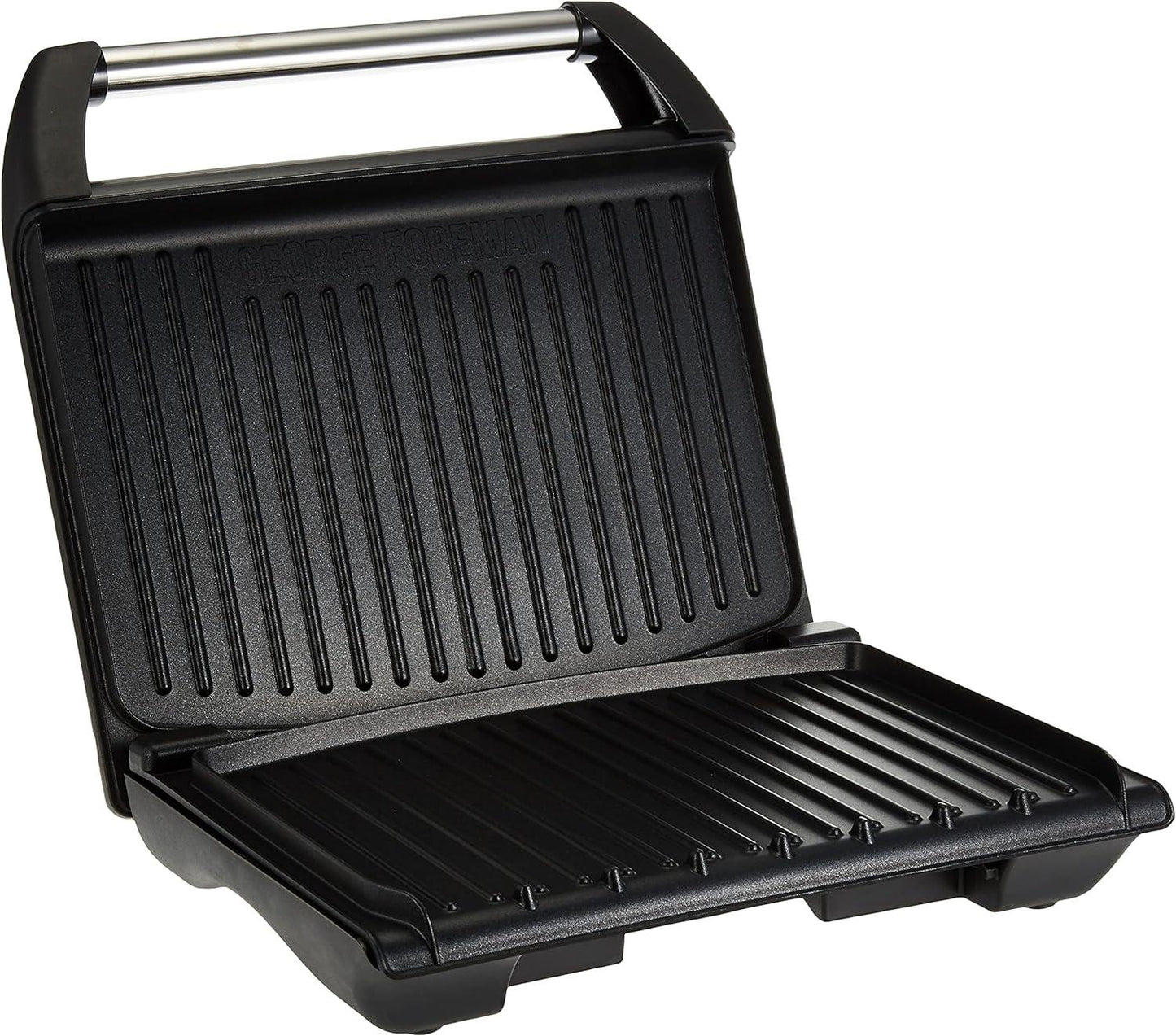 George Foreman Large Grey Steel Grill