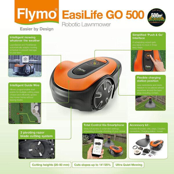 Flymo EasiLife 500 GO Robotic Lawnmower