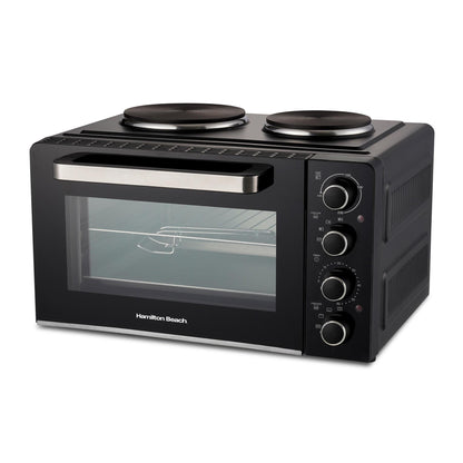 Hamilton Beach Brushed Breakfast & Mini Oven Bundle