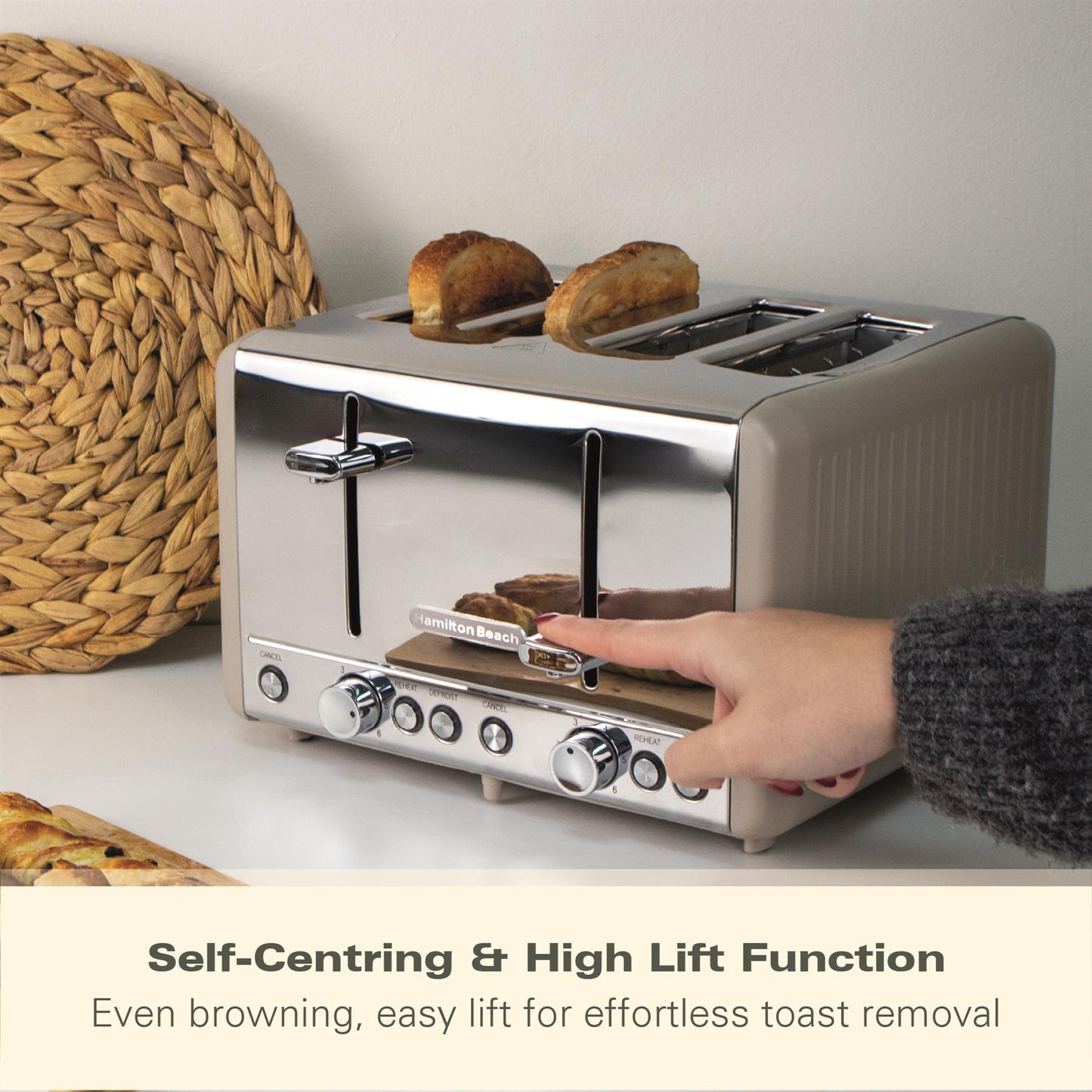 Hamilton Beach Harmony 4 Slice Toaster Cappuccino