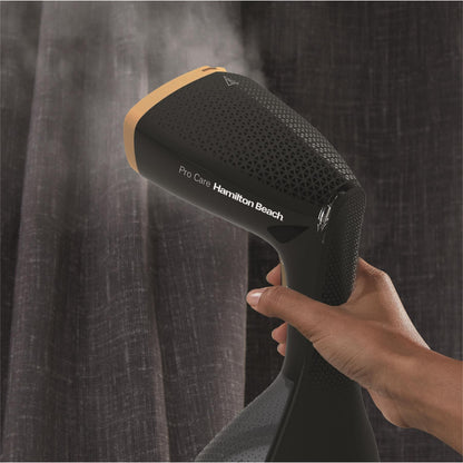 Hamilton Beach ProCare Handheld Garment Steamer - Black & Bronze